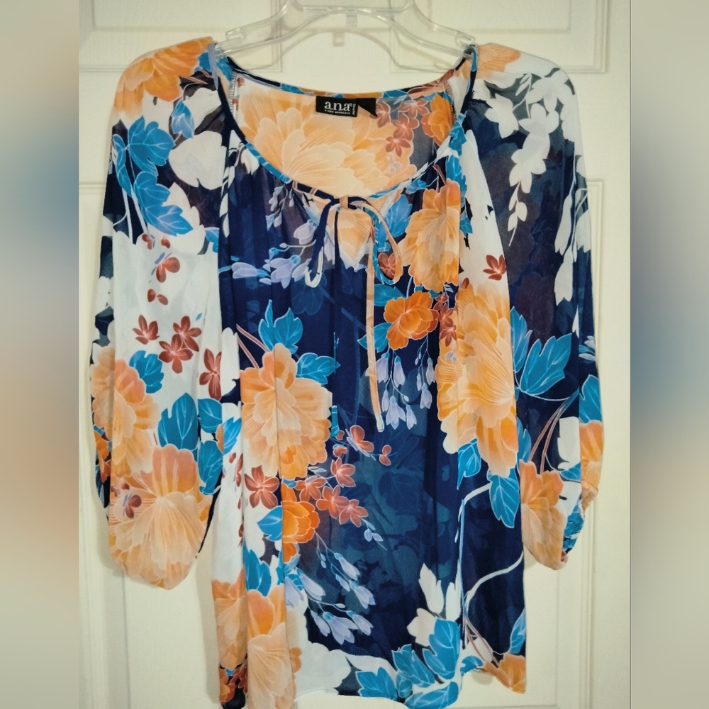 Women's Sheer Floral Ana Blouse